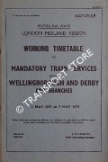 Working Timetable of Mandatory train services - Section CK - Wellingborough and Derby and branches 2 May 1977 to 7 May 1978 by British Railways London Midland Region